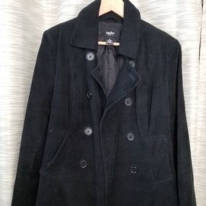 Corduroy peacoat